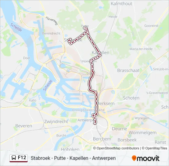 F12 Bus Line Map