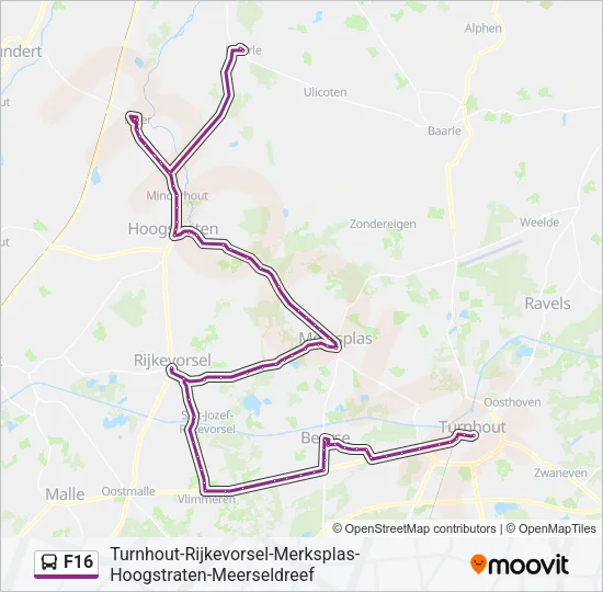 F16 Bus Line Map