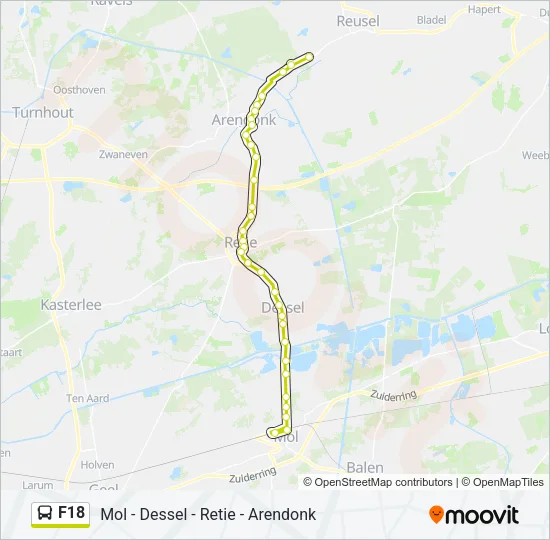 F18 Bus Line Map
