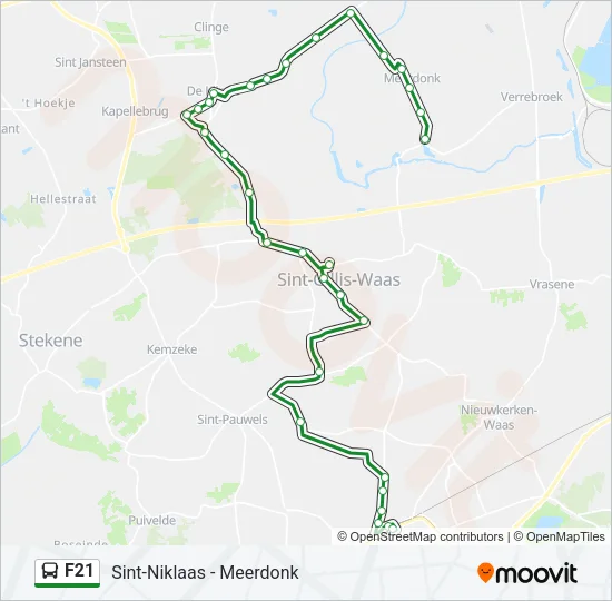 F21 Bus Line Map