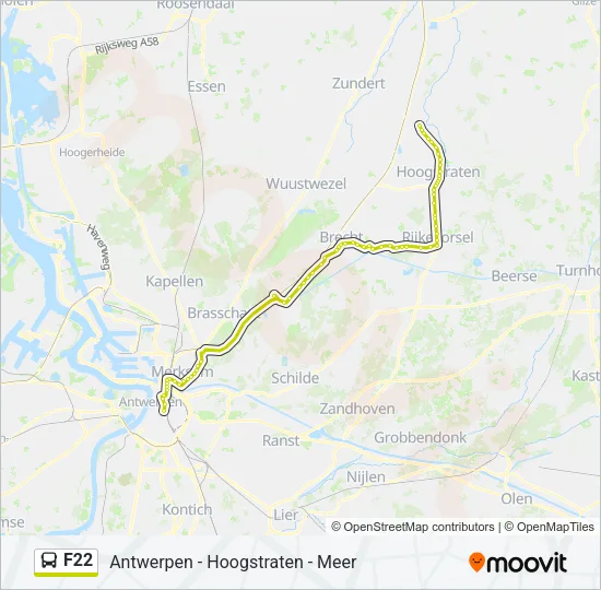 F22 Bus Line Map