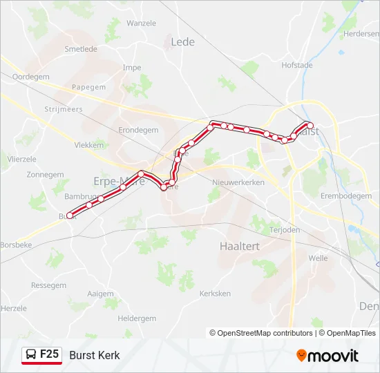 F25 Bus Line Map
