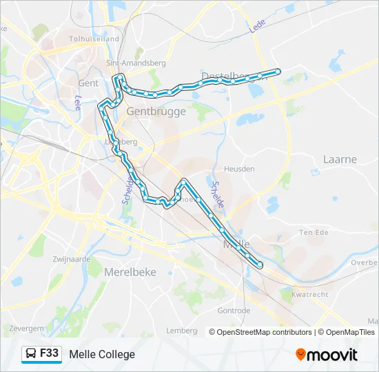 F33 Bus Line Map
