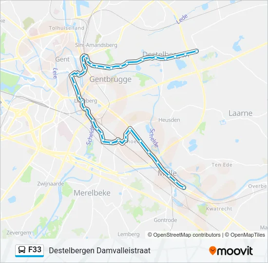 F33 Bus Line Map