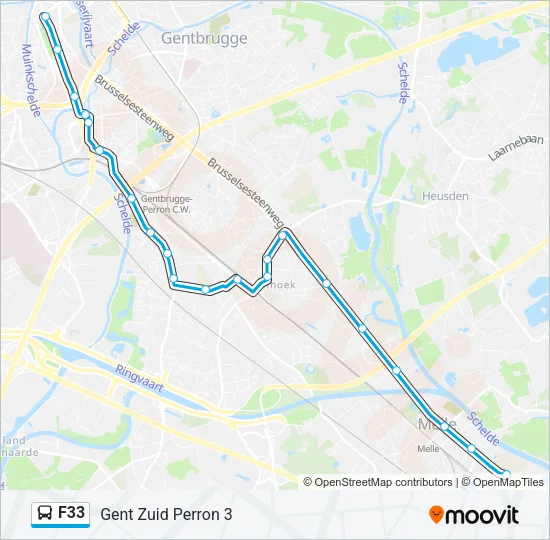 F33 Bus Line Map