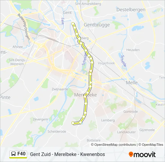 F40 Bus Line Map