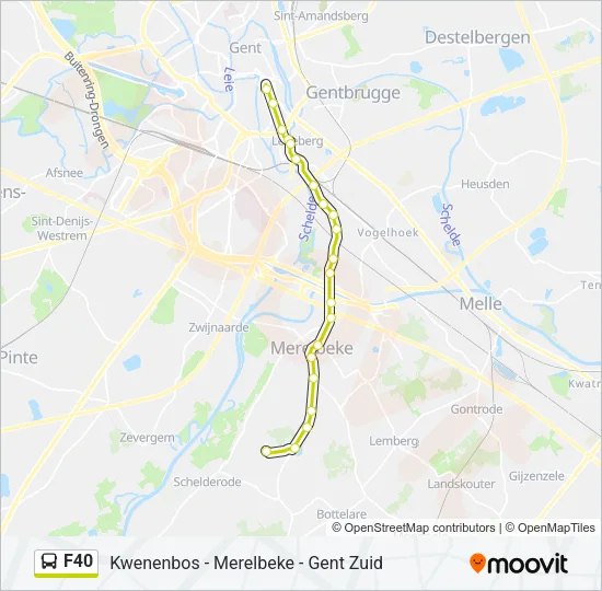 F40 Bus Line Map