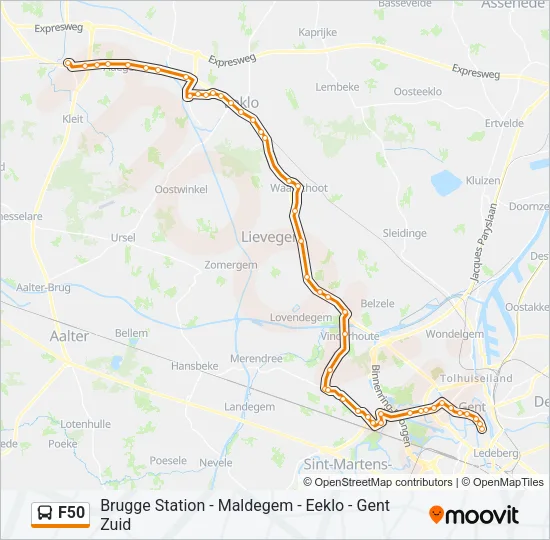 F50 Bus Line Map
