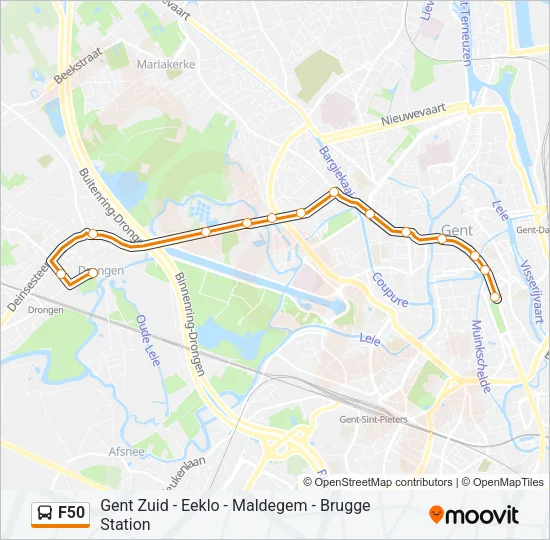 F50 Bus Line Map
