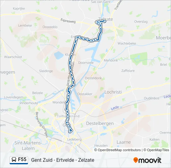 F55 Bus Line Map
