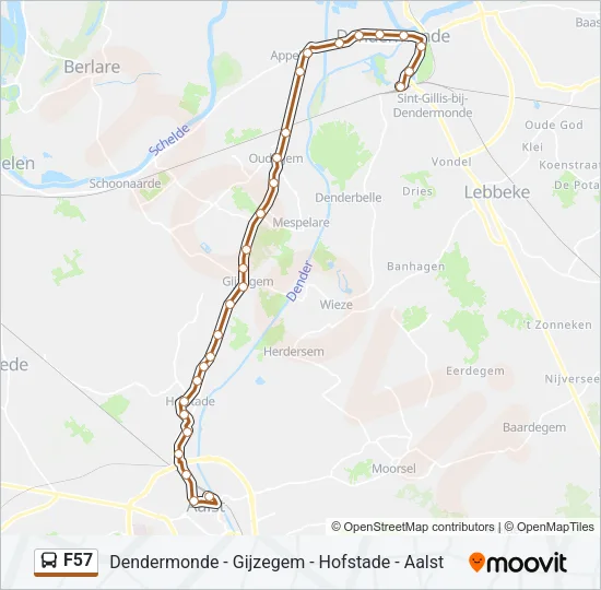 F57 Bus Line Map