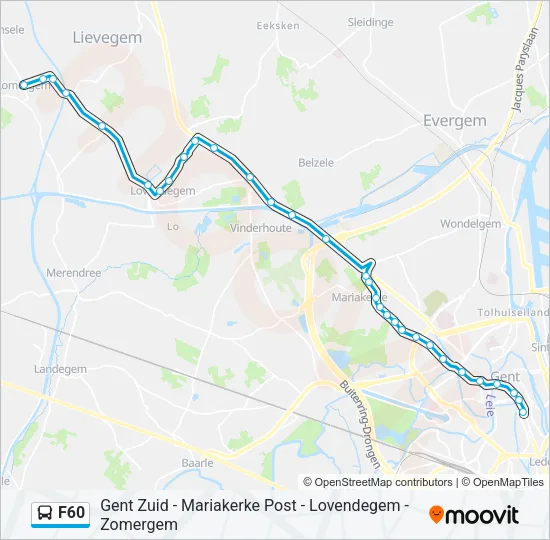 F60 Bus Line Map