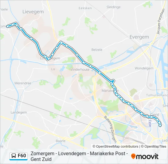 F60 Bus Line Map