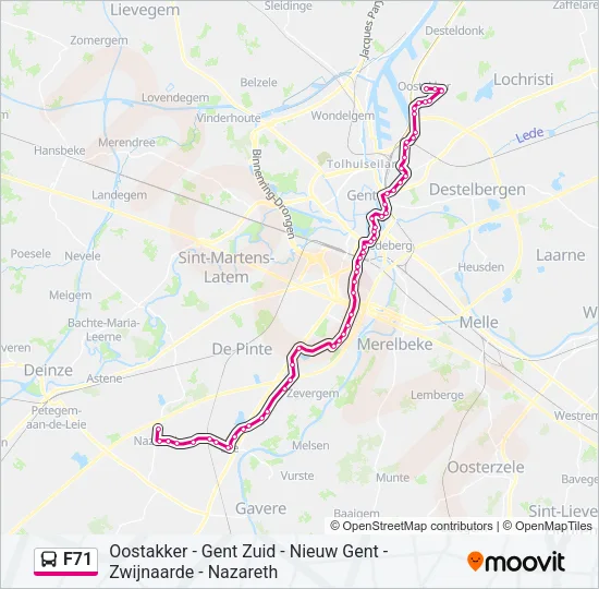 F71 Bus Line Map