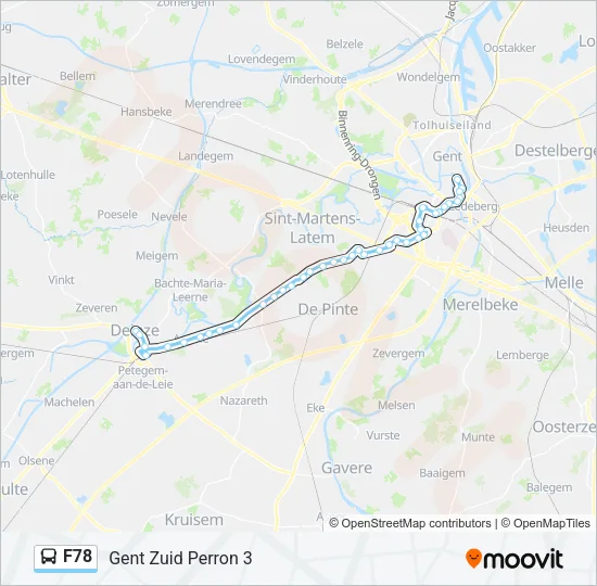 F78 Bus Line Map