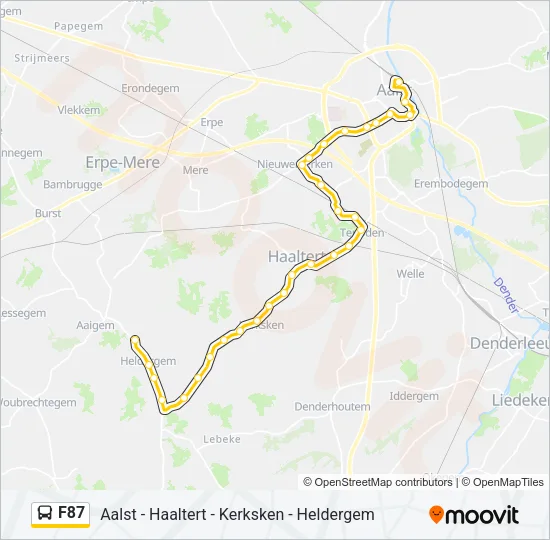 F87 Bus Line Map