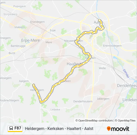 F87 Bus Line Map