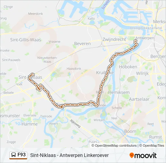 F93 Bus Line Map