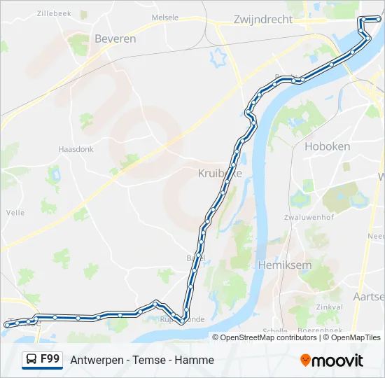 F99 Bus Line Map