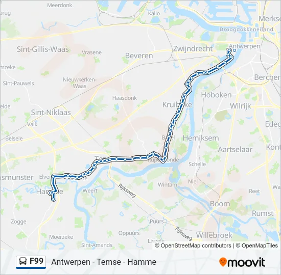 F99 Bus Line Map