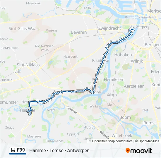 F99 Bus Line Map
