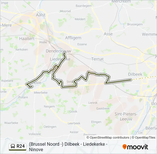 R24 Bus Line Map