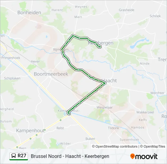R27 Bus Line Map