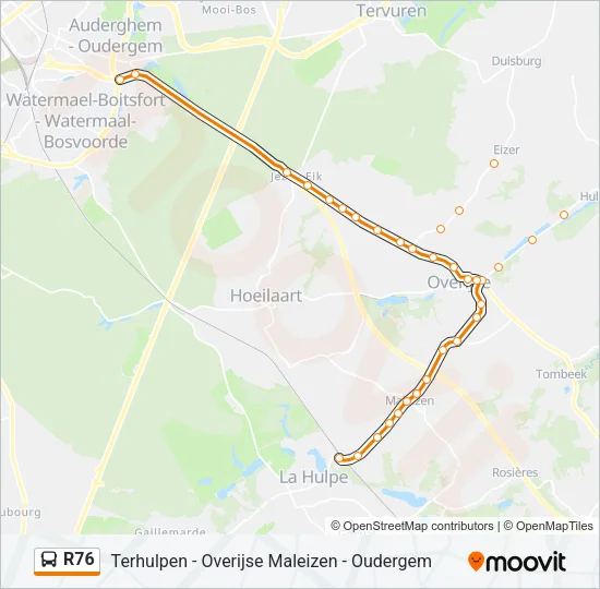 R76 Bus Line Map