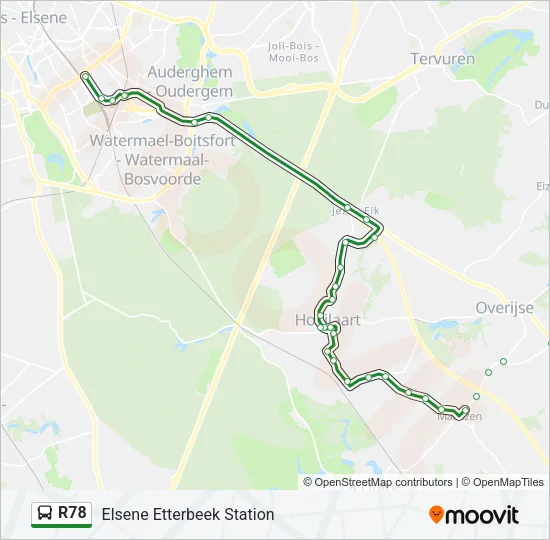R78 Bus Line Map