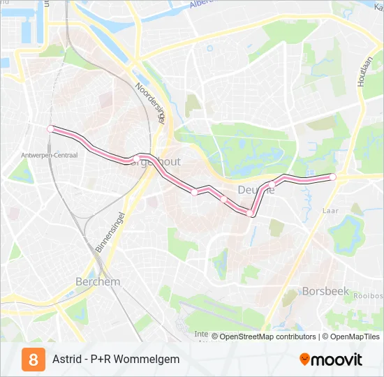 8 Light Rail Line Map