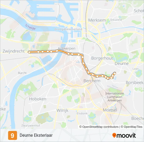 9 Light Rail Line Map