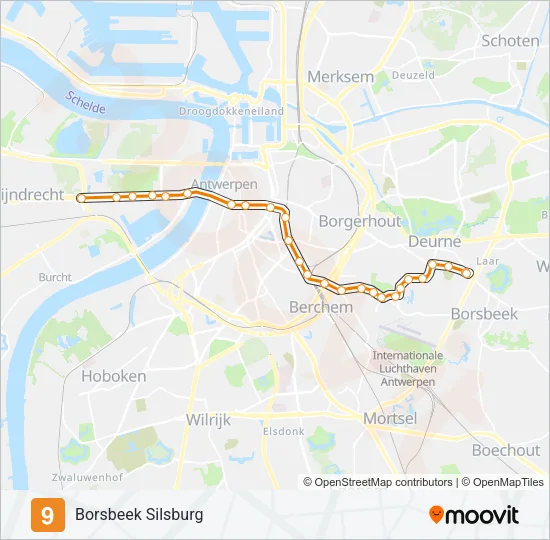 9 Light Rail Line Map