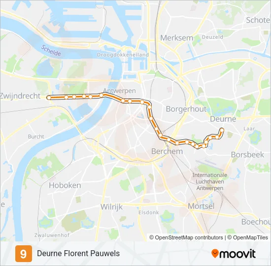 9 Light Rail Line Map