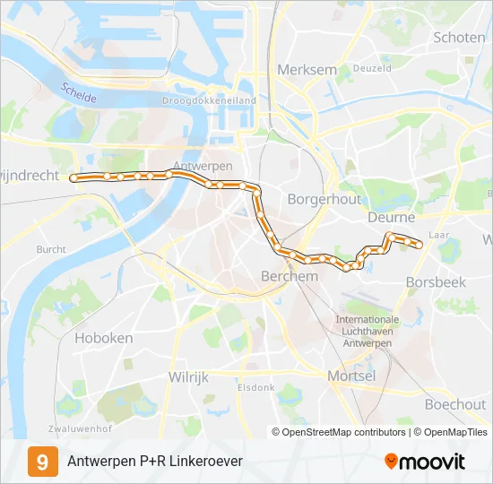 9 Light Rail Line Map
