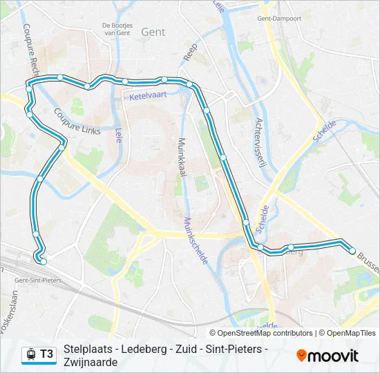 T3 Light Rail Line Map