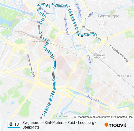 T3 Light Rail Line Map