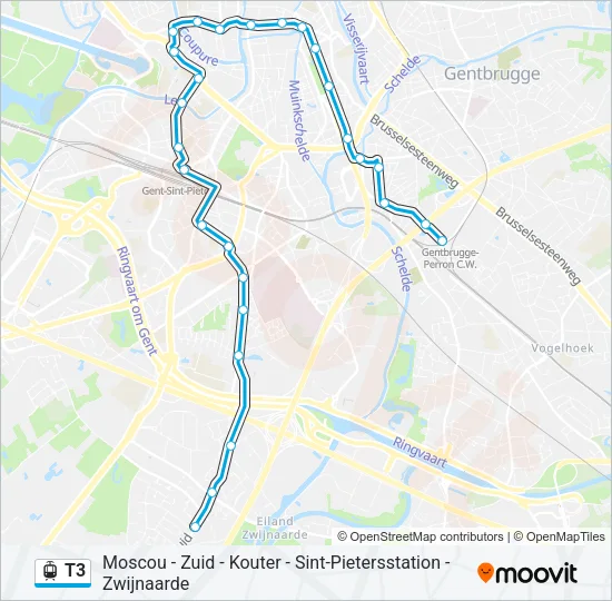 T3 Light Rail Line Map