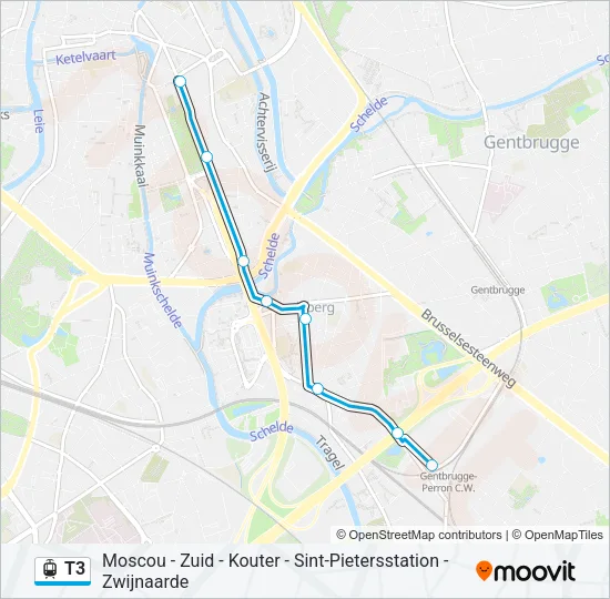 T3 Light Rail Line Map