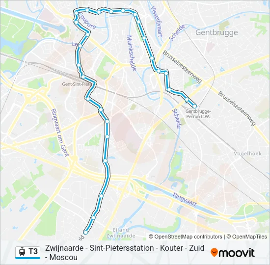 T3 Light Rail Line Map
