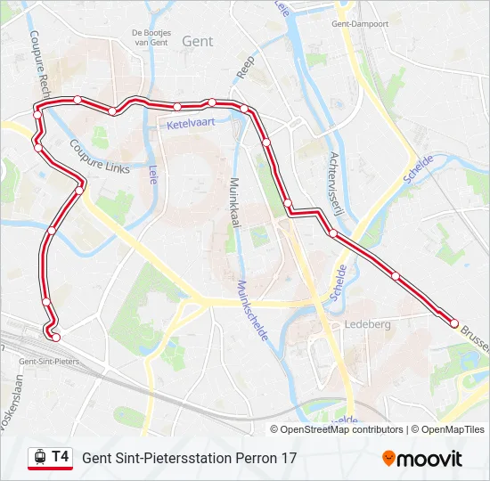 T4 Light Rail Line Map