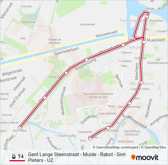 T4 Light Rail Line Map