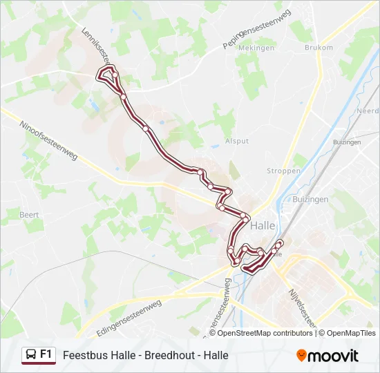 F1 Bus Line Map