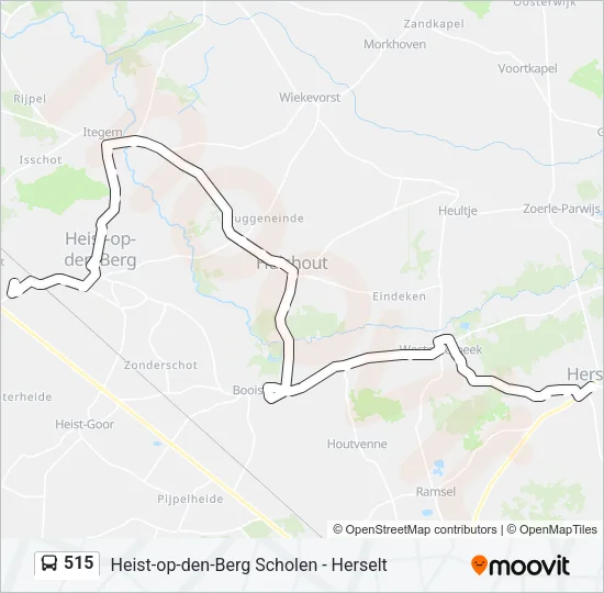 515 Bus Line Map