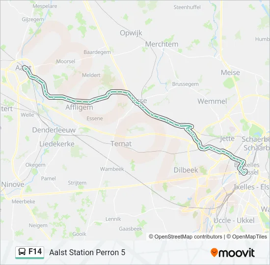 F14 Bus Line Map