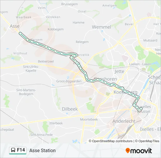 F14 Bus Line Map