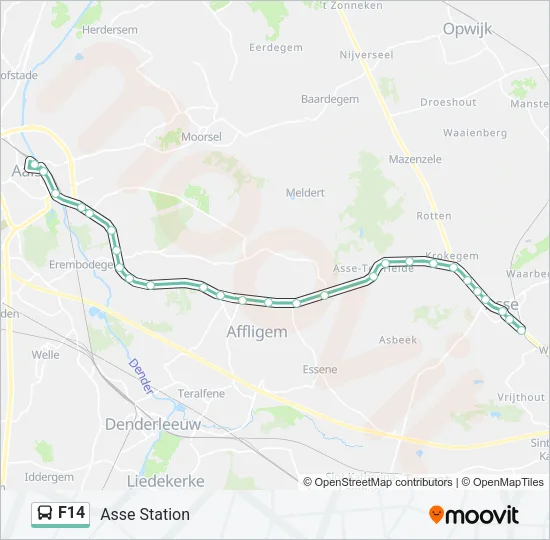 F14 Bus Line Map