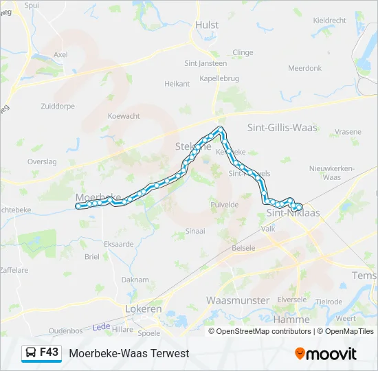 F43 Bus Line Map