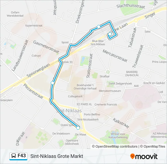 F43 Bus Line Map