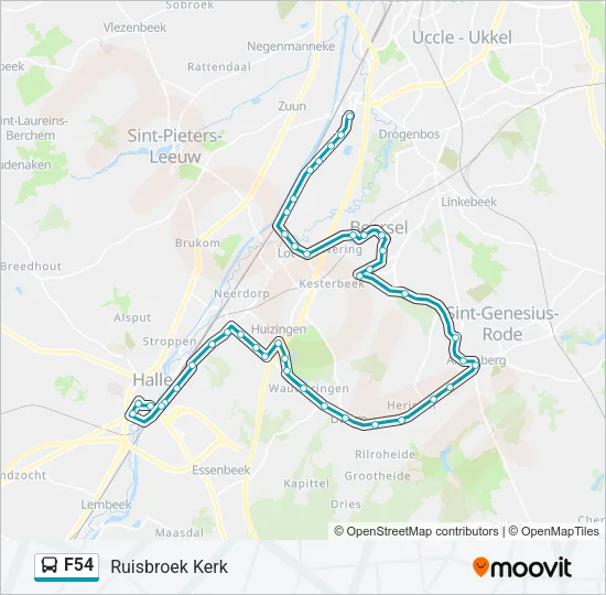 F54 Bus Line Map