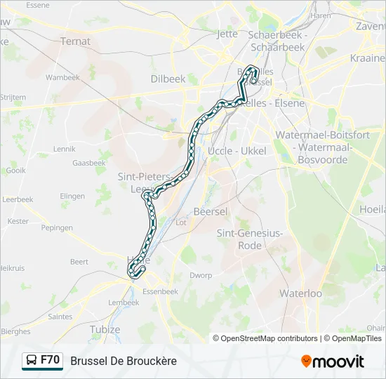F70 Bus Line Map